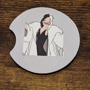 2 For $5 Item: Cruella DeVil Car Coaster New!